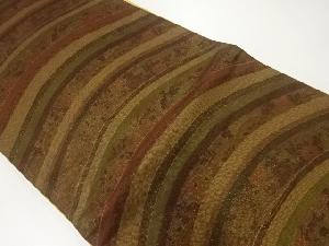 波に菊唐松模様織出し袋帯